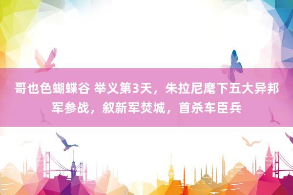 哥也色蝴蝶谷 举义第3天，朱拉尼麾下五大异邦军参战，叙新军焚城，首杀车臣兵